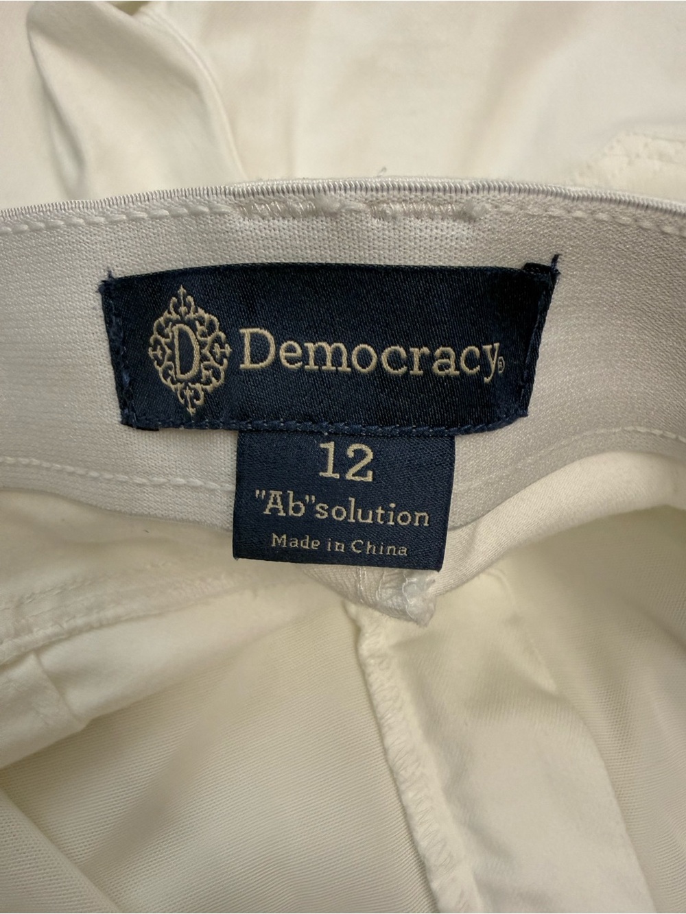Democracy “Ab”solution White Straight Leg Jeans Stretch - Picture 7 of 8